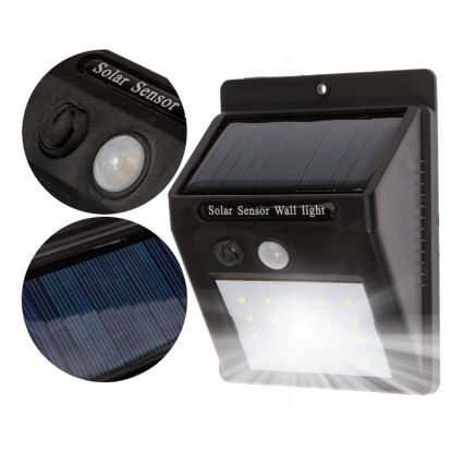 Solar LED Wand Lamp met Sensor LED/0,55W/3,7V IP65