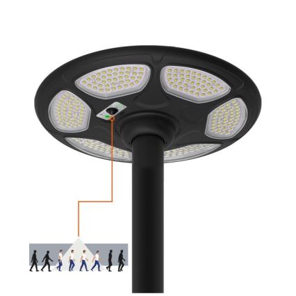 Solar straatlamp met LED en sensor SOLSUMI LED/25W/3,2V IP54 25000 mAh + afstandsbediening