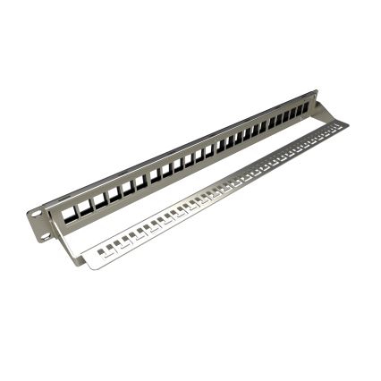 Solarix - 19" modulair blanco patch panel 24 havens 1U