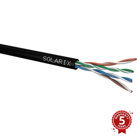 Solarix - Buiten installation kabel CAT5E UTP PE Fca 305m IP67