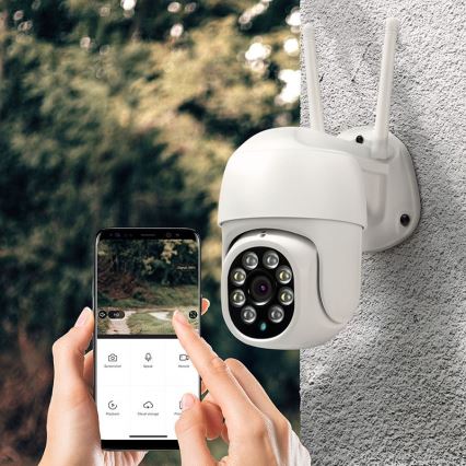 Slimme buitencamera met 2K 3MP-sensor, IP65, Wi-Fi en Tuya