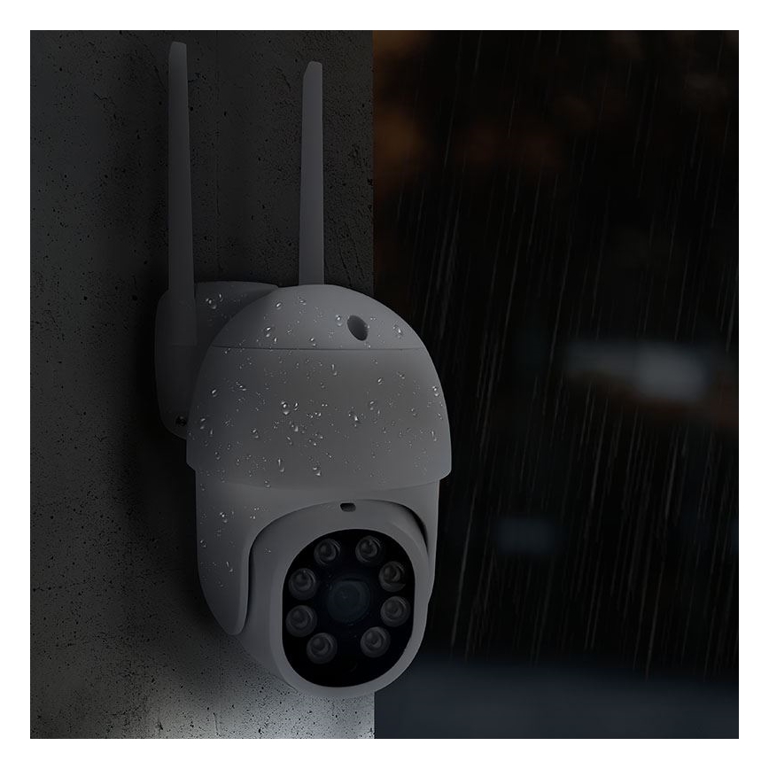 Slimme buitencamera met 2K 3MP-sensor, IP65, Wi-Fi en Tuya