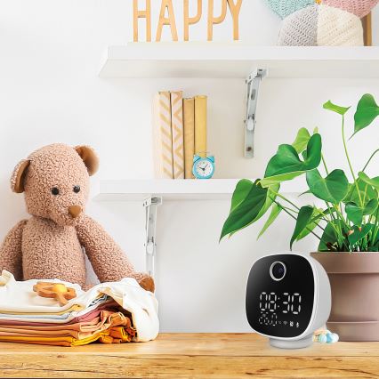 Slimme camera met wekker, thermometer en led-lampje 1296p 3Mpx 5V Wi-Fi Tuya IP65