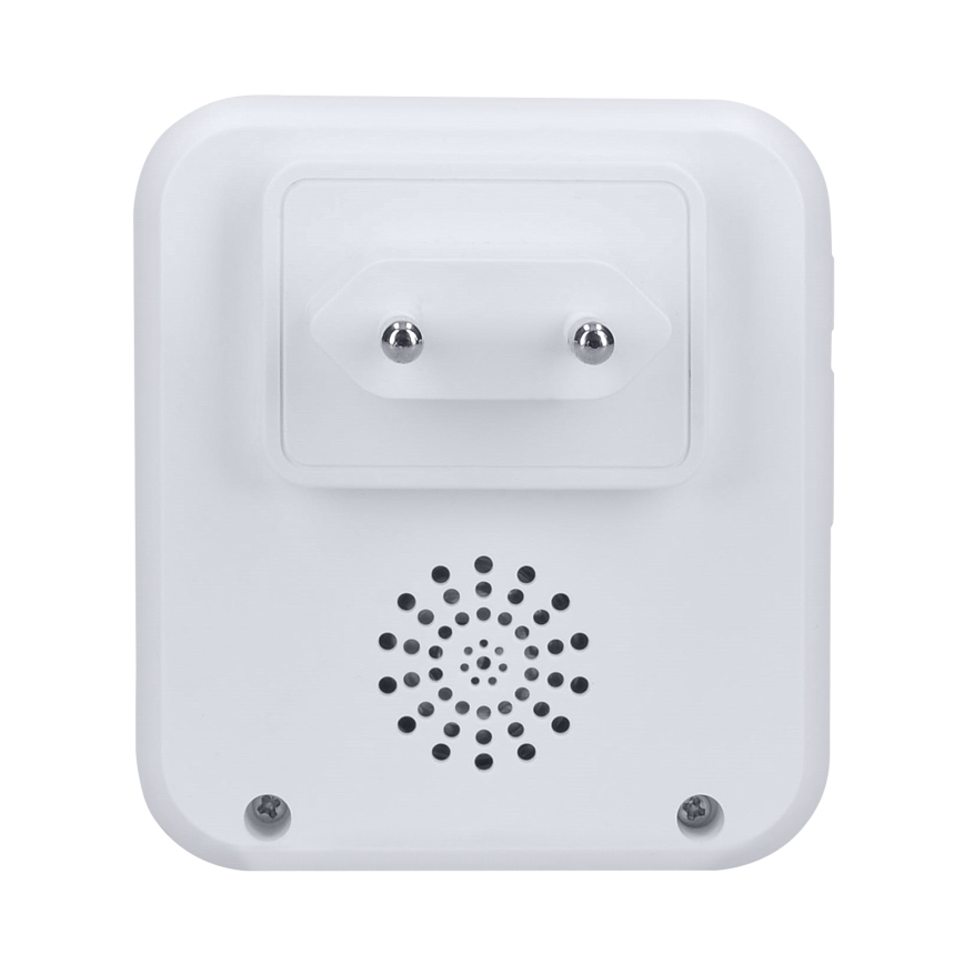 Draadloze deurbel met stekker 230V IP56 wit