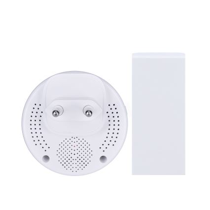 Draadloze deurbel met stekker met LED-verlichting en motion sensor 230V IP55