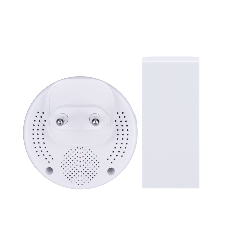Draadloze deurbel met stekker met LED-verlichting en motion sensor 230V IP55