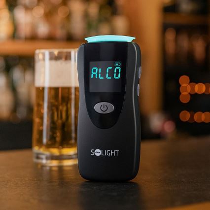 Professionele contactloze alcoholtester met Fuel Cell-sensor, 0,0 - 5,0‰ BAC, gevoeligheid 0,08‰, 3x AA