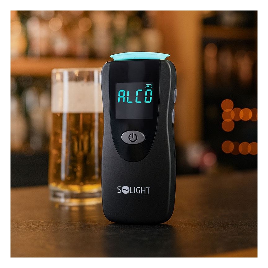 Professionele contactloze alcoholtester met Fuel Cell-sensor, 0,0 - 5,0‰ BAC, gevoeligheid 0,08‰, 3x AA