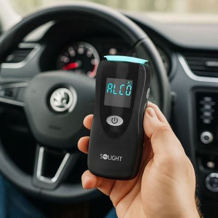 Professionele contactloze alcoholtester met Fuel Cell-sensor, 0,0 - 5,0‰ BAC, gevoeligheid 0,08‰, 3x AA