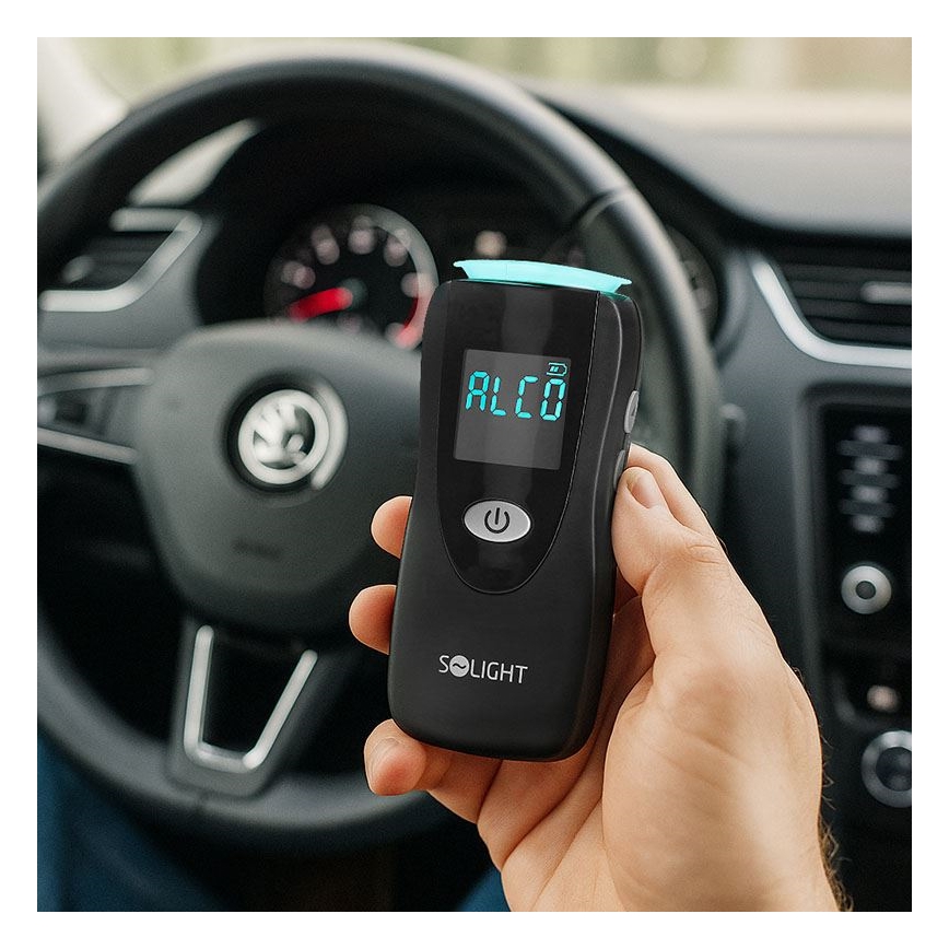 Professionele contactloze alcoholtester met Fuel Cell-sensor, 0,0 - 5,0‰ BAC, gevoeligheid 0,08‰, 3x AA