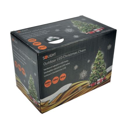 LED Kerst lichtsnoer voor buiten 500xLED/8 Functies IP44 55m koud wit