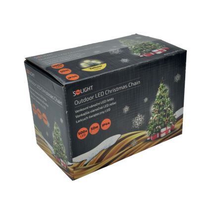 LED Kerst lichtsnoer voor buiten 500xLED/8 Functies IP44 55m warm wit