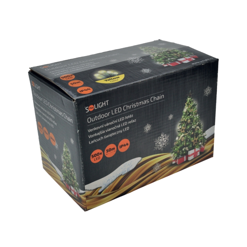 LED Kerst lichtsnoer voor buiten 500xLED/8 Functies IP44 55m warm wit