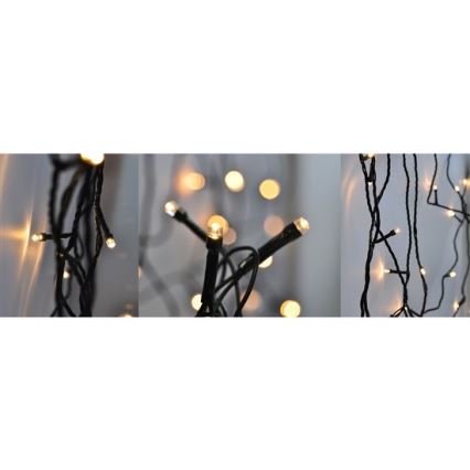 LED Kerst Lichtketting voor Buiten 400xLED/8 functies 25 m IP44 warm wit