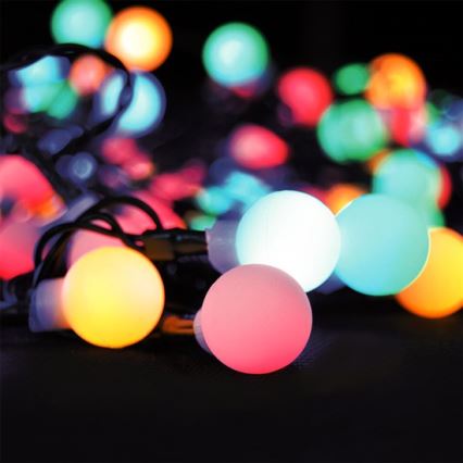LED RGB dimbaar buitenlichtsnoer — 100x LED, 8 functies, 15 m, IP44, met afstandsbediening