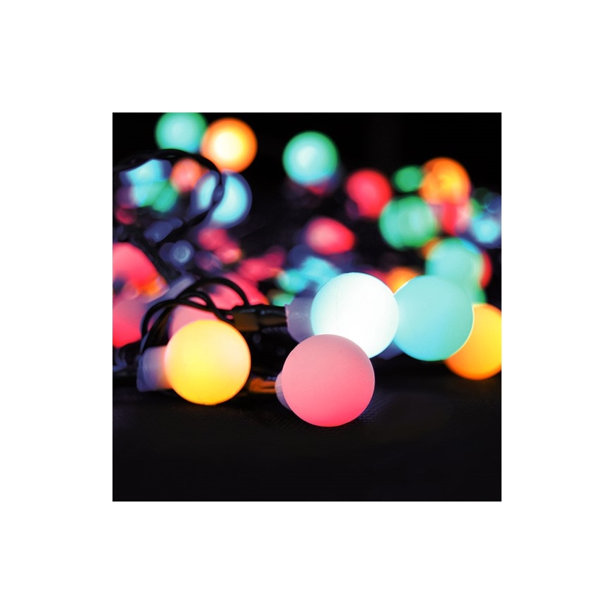 LED RGB dimbaar buitenlichtsnoer — 100x LED, 8 functies, 15 m, IP44, met afstandsbediening