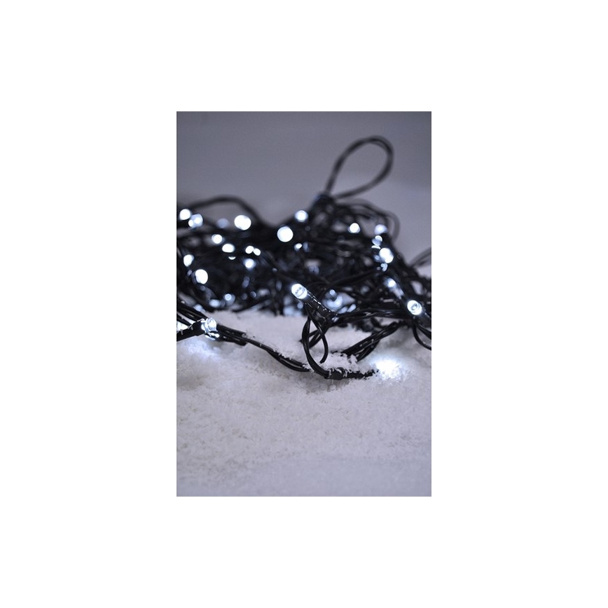 LED-lichtsnoer voor buiten 100xLED/8 functies 13m IP44 koud wit