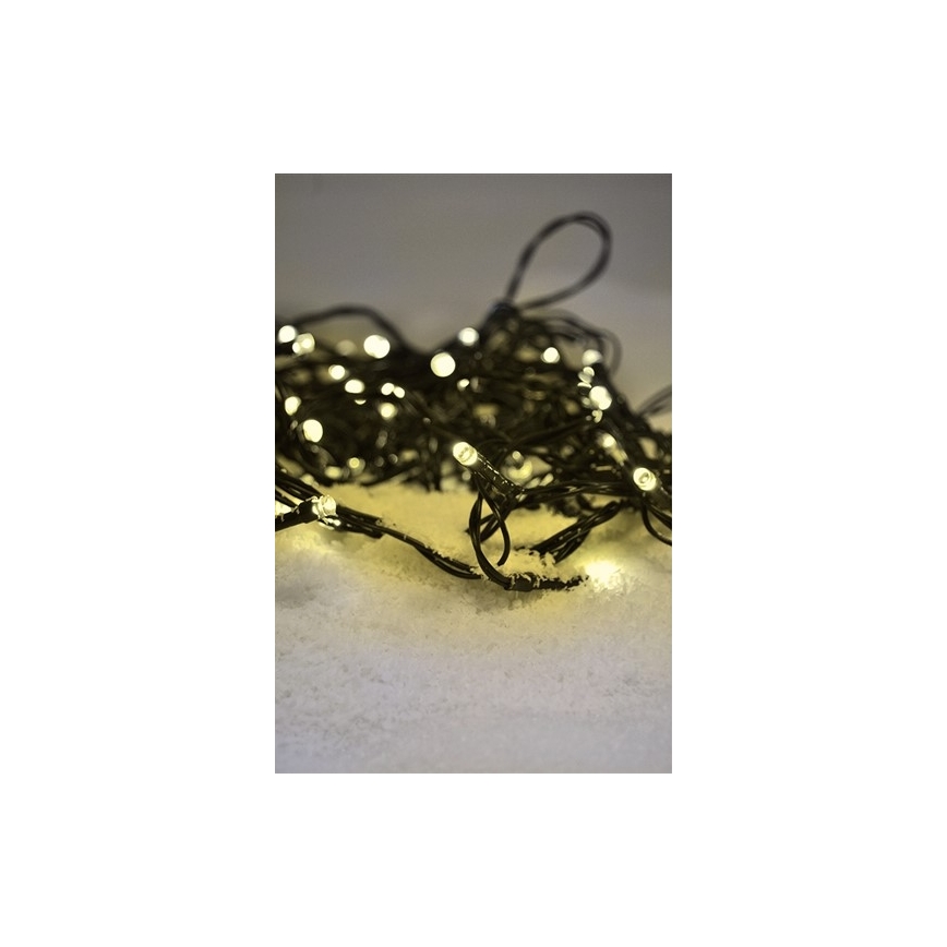 LED Kerst lichtsnoer voor buiten 100xLED/8 Functies IP44 13m warm wit