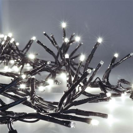 LED Kerst Lichtketting 576xLED/8 functies 8m IP44 koud wit + AB