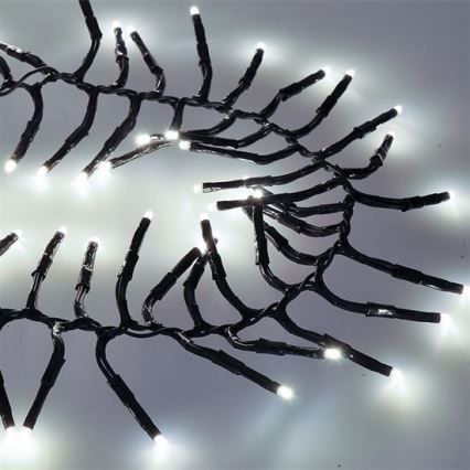 LED buitenlichtsnoer 576 LEDs / 8 functies, 8 m, IP44, koud wit + afstandsbediening