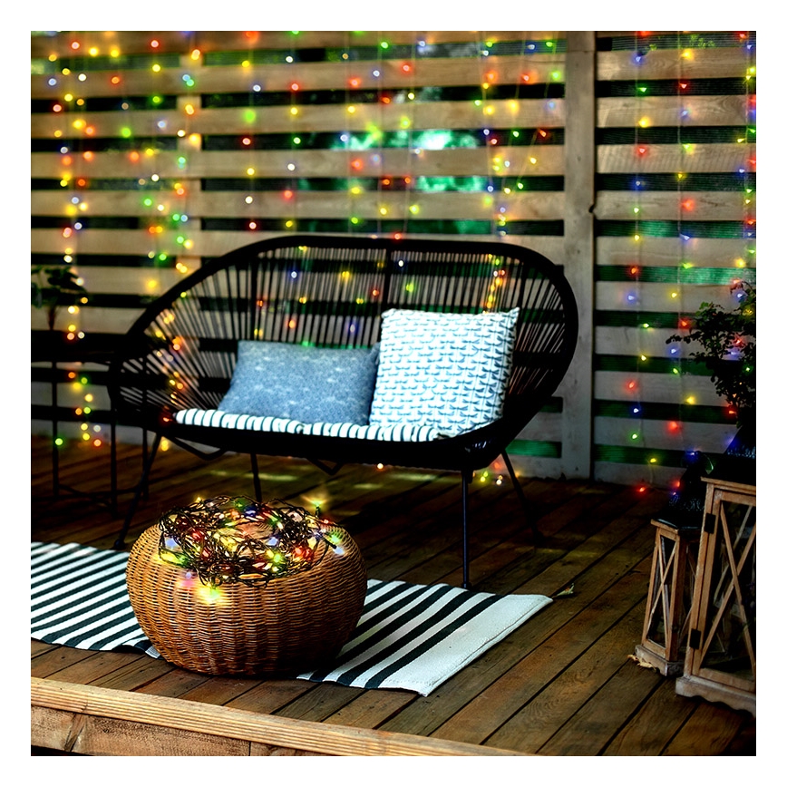 LED Kerst Lichtketting voor Buiten 50xLED/8 functies 8m IP44 meerdere kleuren