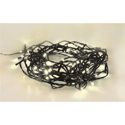 LED buitensnoer 50xLED/8 functies 8m IP44 warm wit