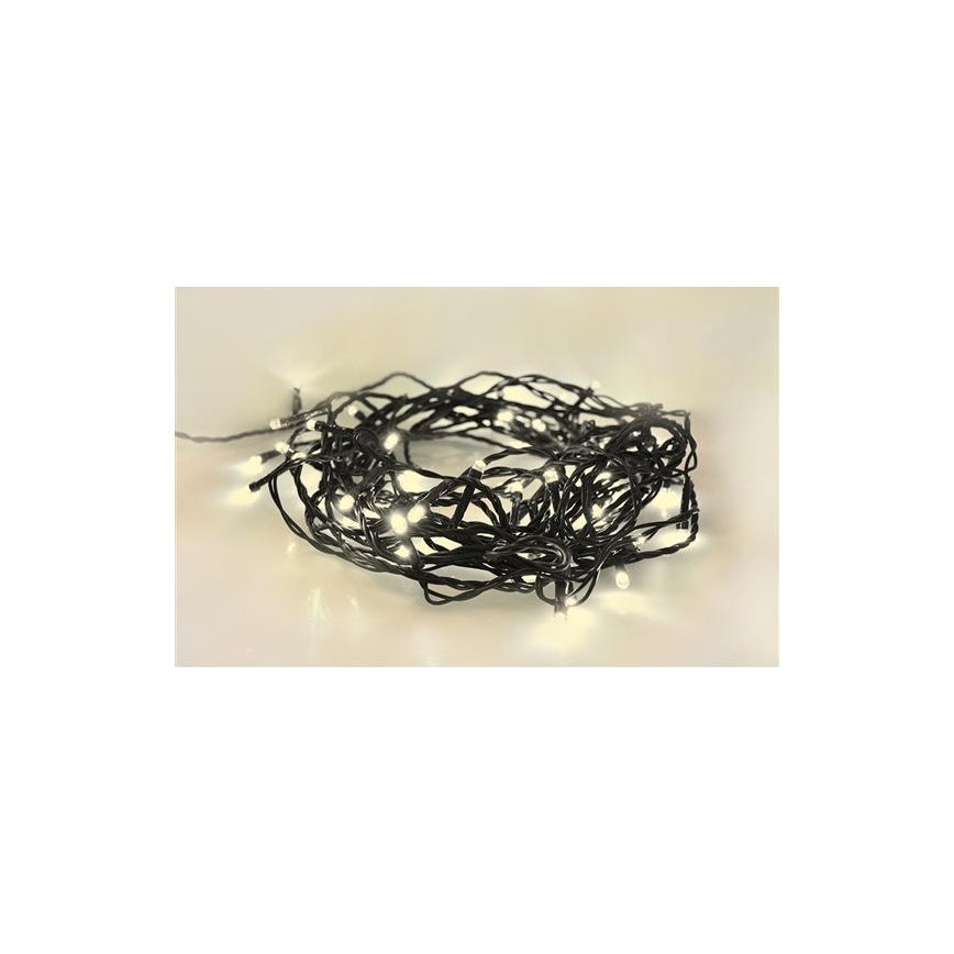 LED buitensnoer 50xLED/8 functies 8m IP44 warm wit