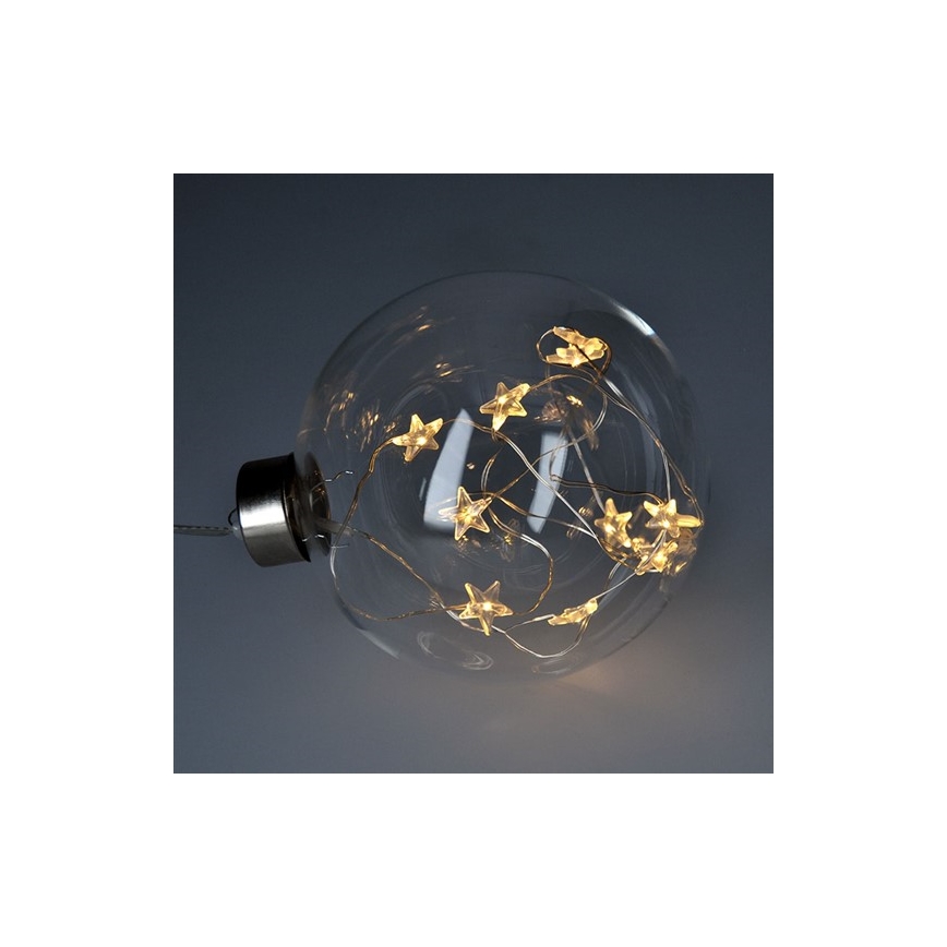 LED Kerstbal 10xLED/2xAA