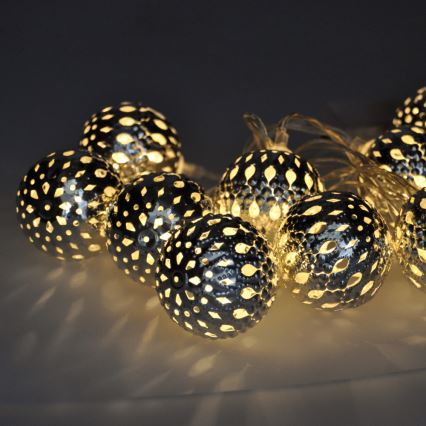 LED Kerst lichtsnoer 10xLED 1m warm wit