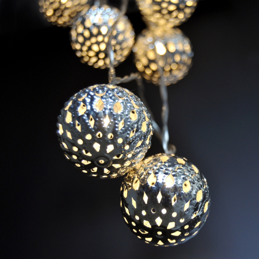 LED Kerst lichtsnoer 10xLED 1m warm wit