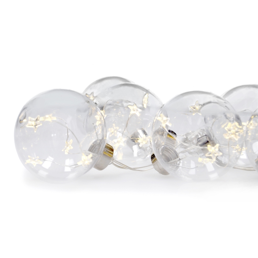 LED Kerst lichtketting 2,5 m 30xLED/3xAA