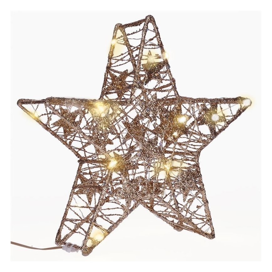 LED Kerst Decoratie 14xLED/2xAA ster