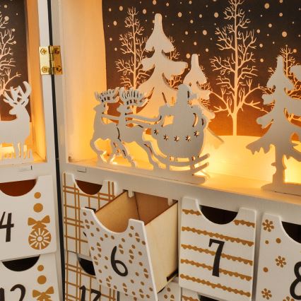 LED adventskalender LED/2xAAA