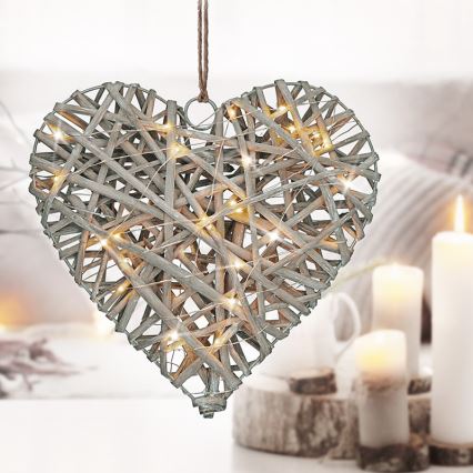 LED Kerstversiering LED/2xAA rotan