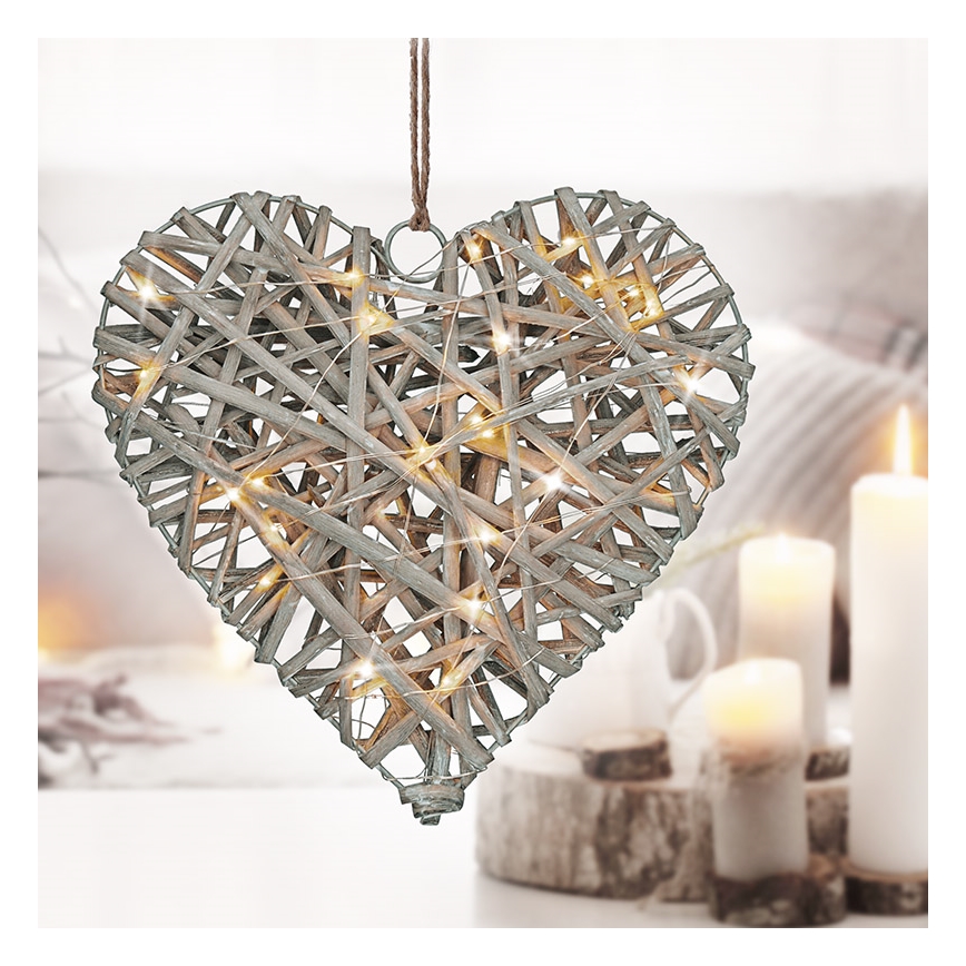 LED Kerstversiering LED/2xAA rotan