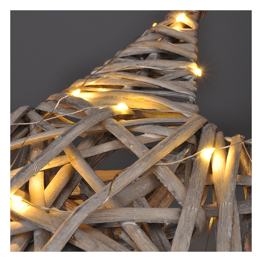 LED Kerstversiering  LED/2xAA rotan