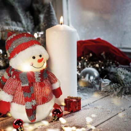 LED Kerst Decoratie LED/3xAA sneeuwpop