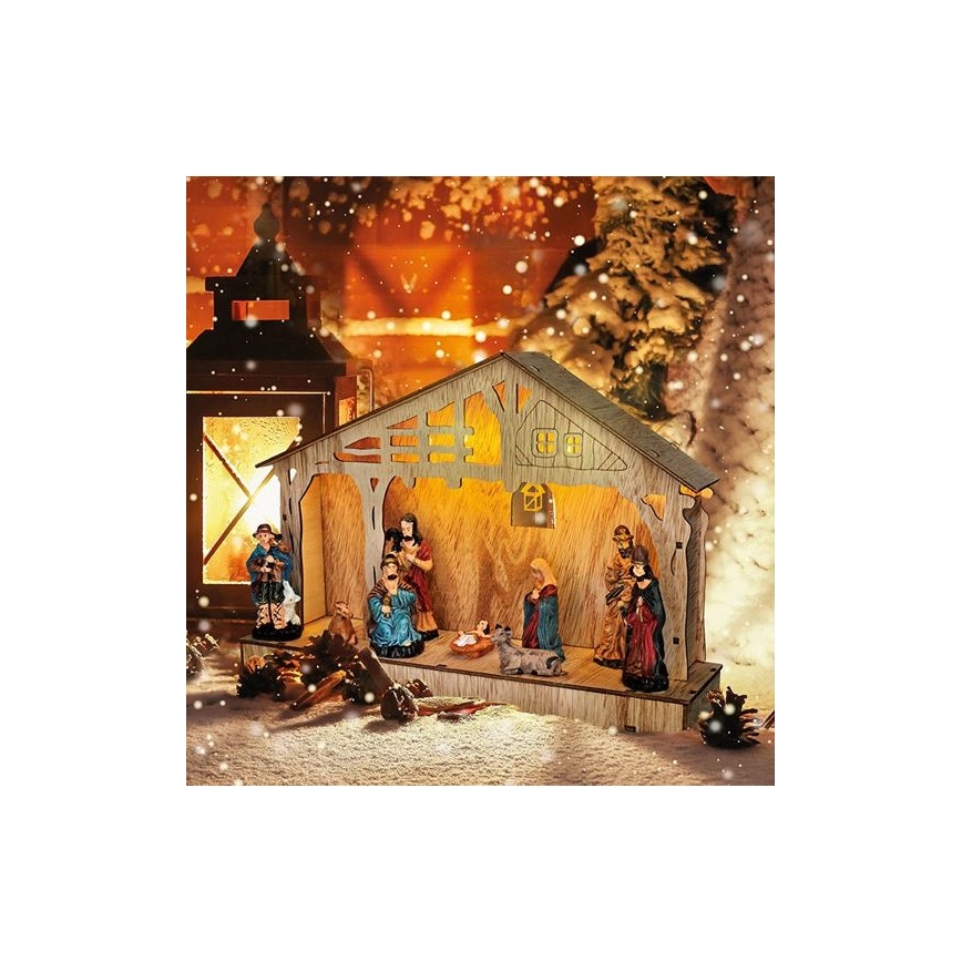 LED Kerstversiering LED/2xAA betlém