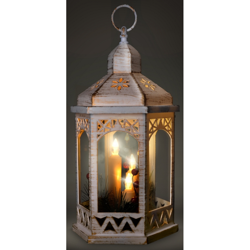 LED Kerstversiering 3xLED/3xAAA lantaarn