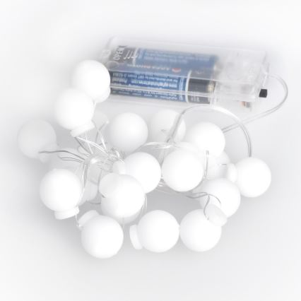 LED Kerst lichtsnoer 20xLED/2xAA 2,3 m Meerdere kleuren