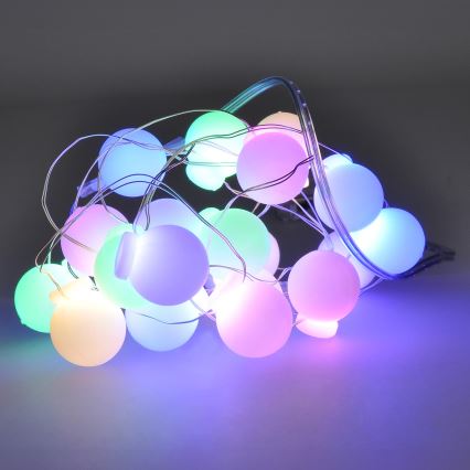 LED Kerst lichtsnoer 40xLED/2xAA 4,3 m Meerdere kleuren