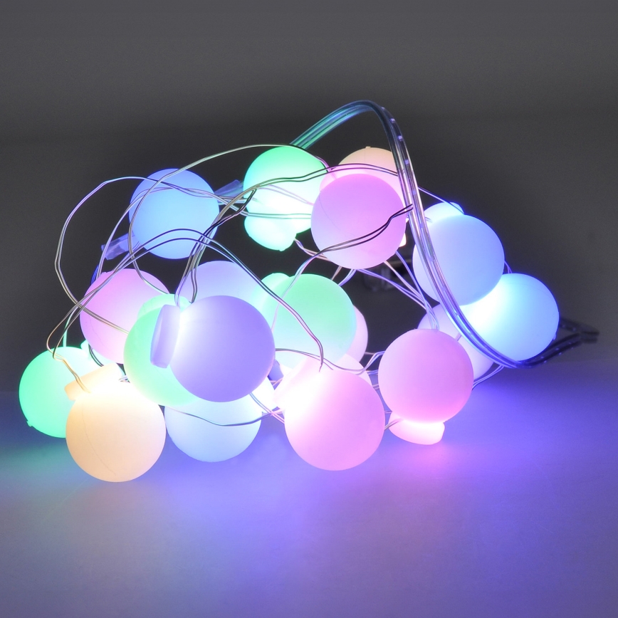 LED Kerst lichtsnoer 40xLED/2xAA 4,3 m Meerdere kleuren