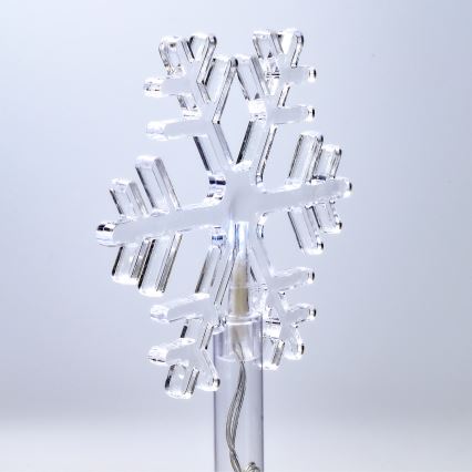 SET 5x LED Buiten Kerstmis lamp LED/3xAA/koud wit IP44