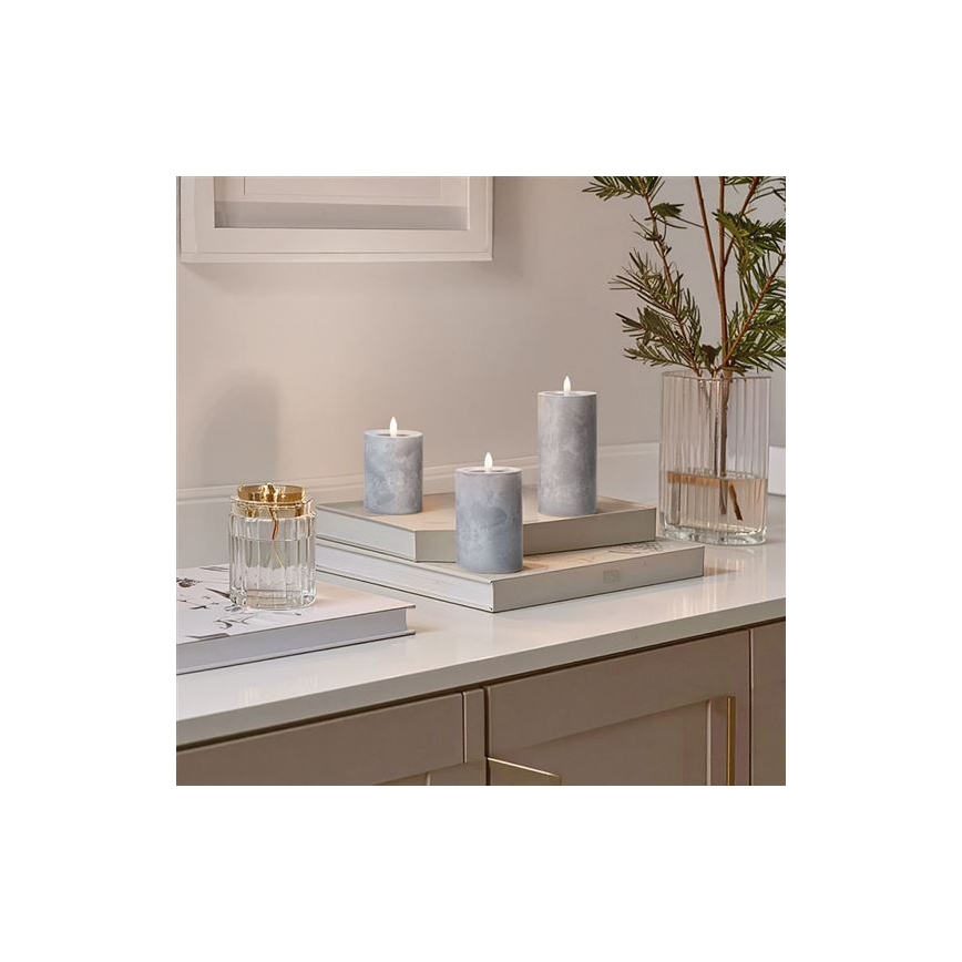 Set van 3 LED-kaarsen LED/2xAA warm wit