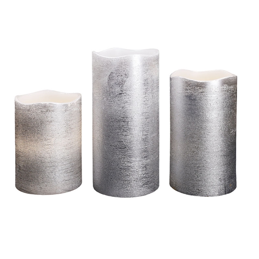 SET 3x LED-kaarsen LED/3xAAA warm wit