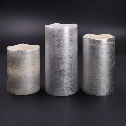 SET 3x LED-kaarsen LED/3xAAA warm wit