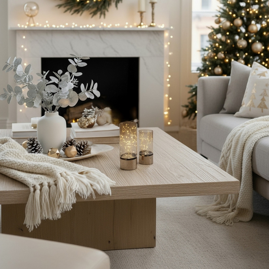 Set van 2 LED-kerstlampjes 20xLED+10xLED/2xAA+3xAA warm wit