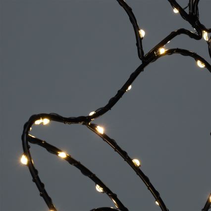 LED buiten kerstdecoratie 100x LED / 3xAA, IP44, warm wit, belletjes