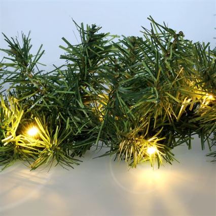 LED buiten kerstguirlande 80xLED/3xAA 500 cm IP44