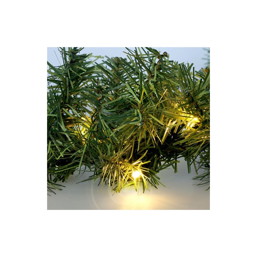 LED buiten kerstguirlande 80xLED/3xAA 500 cm IP44